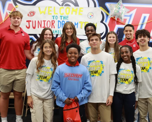 Swipe ➡️ for pure joy 🥹

The @providenceacdmy Jr. Dream Team surprised our newest Georgia Community Dreamer, Bryson, today and let him know that they were working hard to make his @steelers Dream come true.

The Providence Academy JDT went above and beyond in making today special. They had all of Bryson’s favorite things to surprise him with, including his family! We are so proud of this crew and we cannot wait to see all of their hard work come to fruition when Bryson lives his Dream in Pittsburgh. 🏈

Comment DREAMER below and we’ll send you a link to Bryson’s Dreamer page where you can learn all about this football fanatic and all around amazing 11-year-old. ⬇️