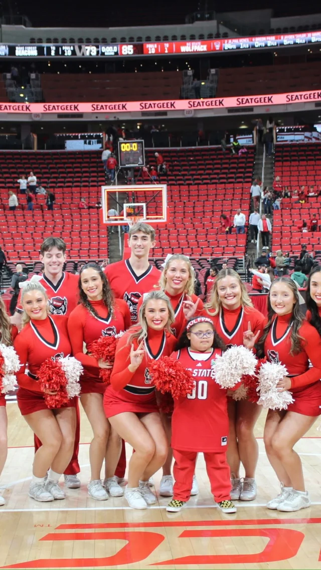 Our girl got a VIP welcome at last night’s @packmensbball game with @ncstatecheer and this morning she’s living large with @packwomensbball and @collegegameday! 🐺♥️

.
.

#ncstate #packwomensbasketball #packmensbasketball #ncsu #dreamon3 #dreamcometrue #gopack